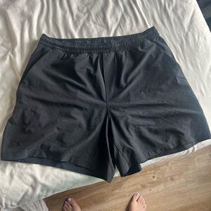 Lululemon black 5” shorts size large linerless
